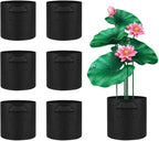 6 Pcs Lily Plant Pots for Pond, 2 Gallons Aquatic Pond Planter, Breathe Reusable Grow Bags with Handles for Aquatic Plants, Water Lily, Lotus, Potato,Onion,Flowers