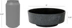 The HC Companies 6 Inch Round Plastic Succulent Capri Bowl 6"x6"x2.25" in Vanilla Bisque with Copper Bottom Color