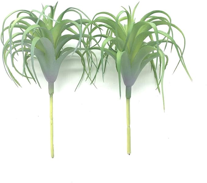 2 PCS Artificial Succulents Plants Real Touch Lifelike Succulants Plants Faux Greenery Plants Garden DIY Home Office Decoration Ornament (Air Plant)