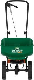 Scotts Turf Builder EdgeGuard Mini Broadcast Spreader - Spreader For Lawn Fertilizer, Weed & Insect Control, Grass Seed, and Ice Melt, Holds Up To 5,000 sq. ft. of Product