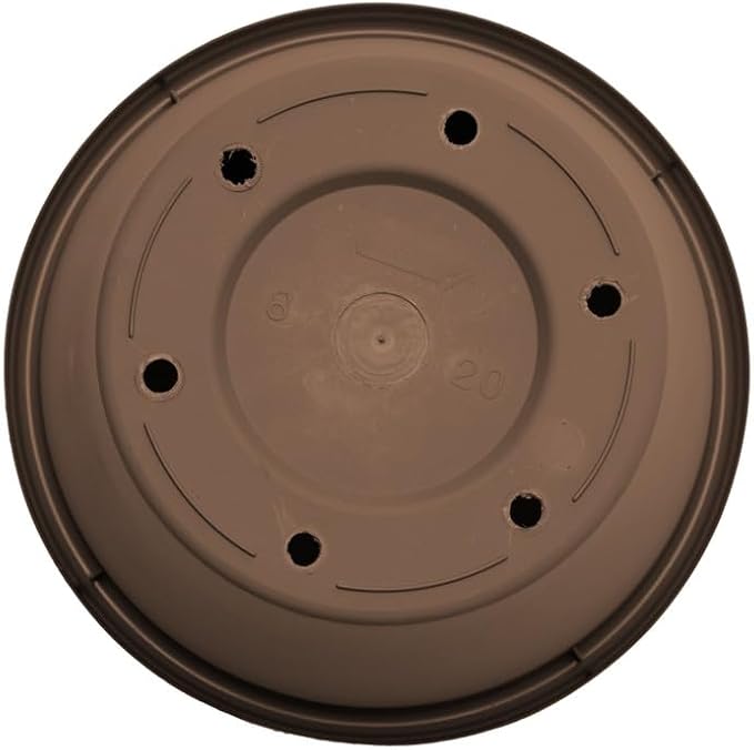 Bloem Terra Pot Planter: 12" - Chocolate Brown - Durable Resin Pot, for Indoor and Outdoor Use, Gardening, 3.5 Gallon Capacity, Saucer Sold Separately