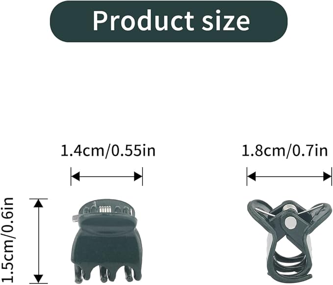 KINGLAKE GARDEN Plant Orchid Clips,100 Pcs Plant Clips Dark Green Plant Orchid Support Clips with Box,Garden Orchid Clips for Supporting Stems Vines Stalks Grow Upright