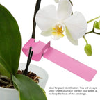 DaTpuik 100Pcs Pink Tree Tags Wrap Around Plant Tags Markers,Removable, Adjustable Garden Labels Plant Tags with Large Writing Surface 8.27"x0.8"