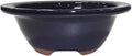 Brussel's 8" Oval Bonsai Glazed Ceramic Pot (Medium, Dark Navy)
