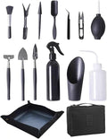 15 Pieces Succulent Plants Tools - Plant Repotting Mat and Storage Bag,Mini Garden Transplanting Tools for Indoor Outdoor Miniature Fairy Flower Plant Care