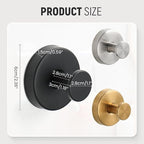 Suction Cup Hooks for Wreaths on Glass, Suction Cup Hooks for Inside Shower, Wreath Hangers for Front Doors, Metal Towel Hooks for Showers Bathrooms Mirrors (6, Sliver)