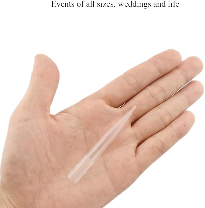 HAHIYO 60PCs 2.8x0.4Inch Transparent Plastic Floral Tubes Mini Floral Water Tubes Flower Vials for Plants Fresh Flowers Arrangement Decoration Milkweed Cutting Florist Supplies