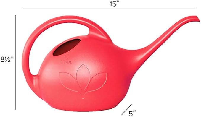 Novelty 30605 Indoor Watering Can, 1/2 Gallon, Red