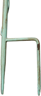 Bird Houses for Outside with Pole Metal Birdhouse Stakes Decorative Outdoor, Reclaimed Faucet Accent (Teal, 52")