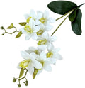 Soft Film Leaf Double Fork 9-Head Tiger Head Orchid Home Living Room DIY Flower Arrangement Ornaments Wedding Flowers (Color : 10)