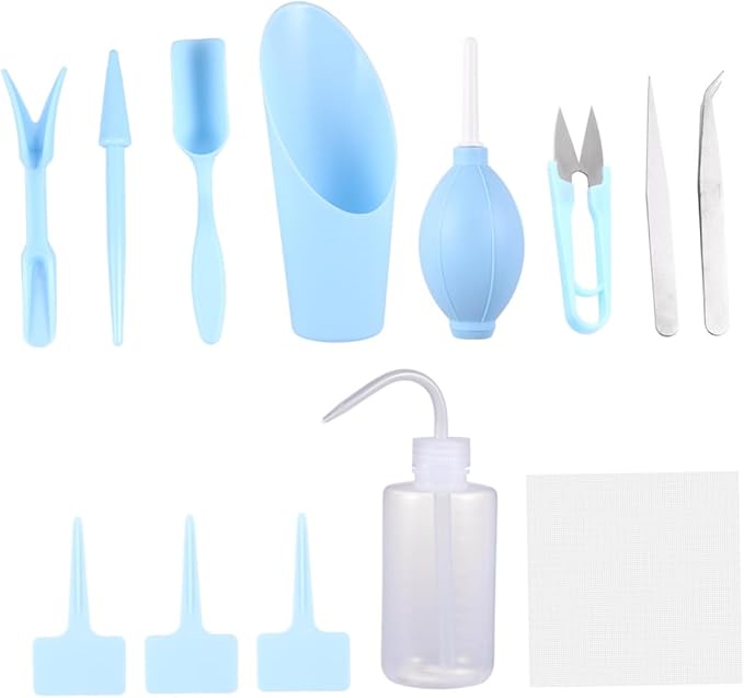balacoo 12pcs Complete Gardening Tool Plant Accessories Indoor Weeding Tools Kit for Home Store Use