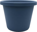 The HC Companies Classic Round Plastic Plant Pot w/Rolled Rim - Lightweight & UV Resistant Flower Pot for Herbs & More - Outdoor & Indoor Plant Pots w/Drainage (24 inch Slate Blue, Pack of 1)