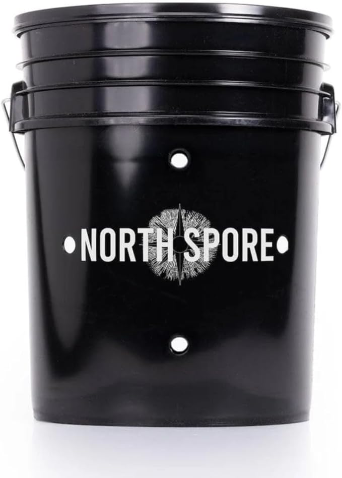 North Spore 'MushBucket' Blue Oyster Mushroom Bucket Grow Kit | Grow Mushrooms | Organic Mushroom Grow Kit