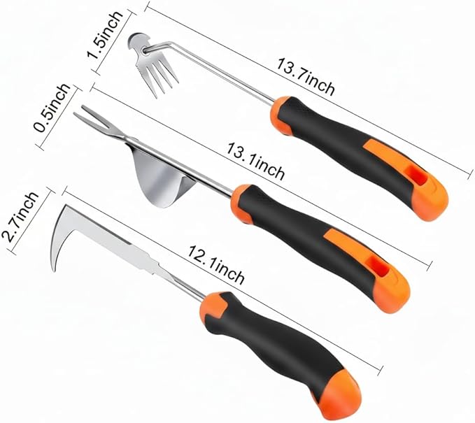 Weed Puller Tool, portable garden tool, Four-Tined Weeding Tool, Uprooting Weeding Tools, Crevice Weeder, Backyard Farming Weeding ，Weeding Equipment for Outdoor Camping ，Weed Removal Tool (style3)