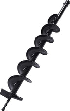 DYRABREST 4 inch Garden Plant Flower Bulb Auger Spiral Hole Drill for Post Holes Replacement Earth Digger Planting Drill (4' Drill Bit)
