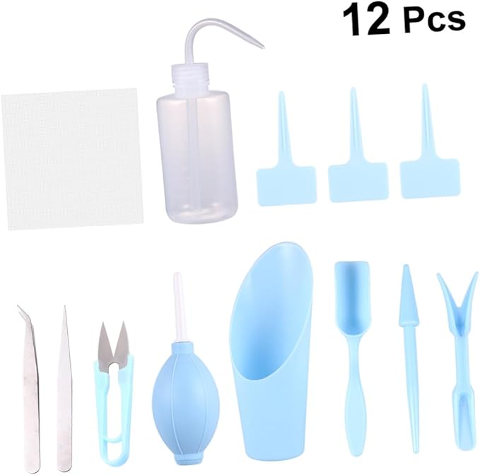 balacoo 12pcs Complete Gardening Tool Plant Accessories Indoor Weeding Tools Kit for Home Store Use