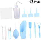 balacoo 12pcs Complete Gardening Tool Plant Accessories Indoor Weeding Tools Kit for Home Store Use