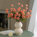 Fake Flowers Artificial Flowers Room Decor Aesthetic Table Decor (Orange)
