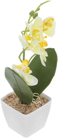Angoily Artificial Orchid Flowers with Vase Realistic Faux Orchid Plants for Home Decor Dining Table Centerpiece for Living Room and Office