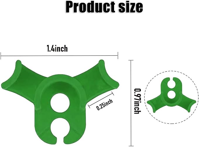 40 Pcs Low Stress Training Clips, 90 Degrees Plant Trainer, Bud Benders, Plant Stem Support Bender for Plants - Green