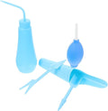 DOITOOL Succulent Planting Tools Garden Accessory Set 5pcs Crystal Blue Gardening Hand Tool Kit for Bonsai Transplanting and Indoor Plant Care