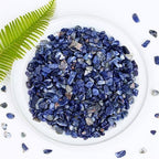 YATOJUZI Blue Sodalite 1LB Aquarium Gravel Rocks Bulk Wholesale Tumbled Crystals Stones Chips Crushed Reiki Energy Balancing Gemstones for Planters Vase Filler Fountain Fish Tank Potted Decor