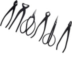 6pcs Multifunctional Bonsai, Plant Set Bonsai Tool Set with Storage Bag Professional outil Tree Scissors Trimming Cutting