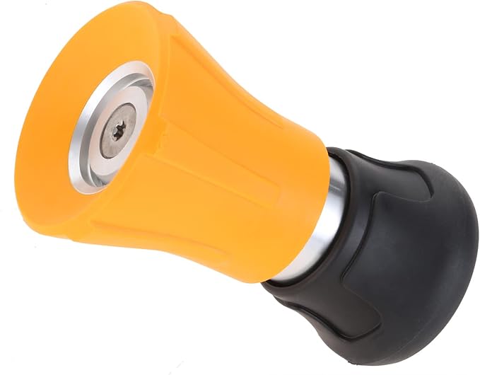 Fireman Hose Nozzle, Yellow Garden Hose Nozzle, High Pressure Sprayer Nozzle for Car Washing, Patio Cleaning, Watering Lawn and Garden, Universal Fit Garden Hoses