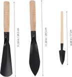 Toyvian 1set Garden Tool Kit Indoor Gardening Tools Wooden Handles for Potted Plants Bonsai Care and Flower