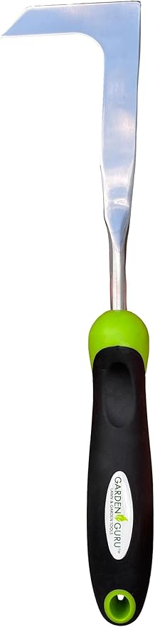 Garden Guru Patio Crack Weeder Tool with Ergonomic Handle – Stainless Steel Weed Puller for Patio Sidewalk Driveway Cracks | Rust Resistant