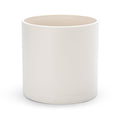 D'vine Dev 10 Inch Plastic Planter Pots for Plant Pot with Drainage Hole and Seamless Saucers, Oatmeal, 74-X-H-2