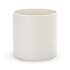D'vine Dev 10 Inch Plastic Planter Pots for Plant Pot with Drainage Hole and Seamless Saucers, Oatmeal, 74-X-H-2