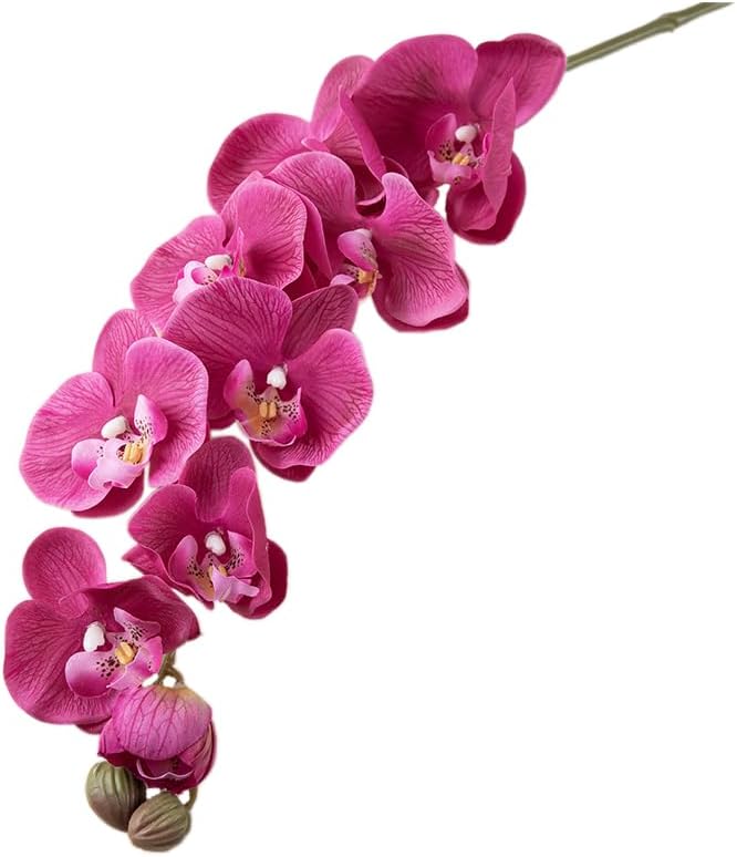 2 Simulation Butterfly Orchid Artificial Fake Flowers Decorative Living Room Bedroom Fake Flowers (red)