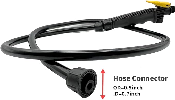 Replacement Sprayer Wand for Ryobi，Stainless Steel Sprayer Wand with Adjustable Nozzle，Trigger Wand & Hose for Ryobi P2803 Sprayer (With Hose)
