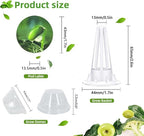 90pcs Hydroponic Seed Pod Kit Include 30pcs Plant Replacement Basket Containers,30 Grow Domes and 30 Seed Label Compatible with Hydroponic Growing Garden System(0.5 Inch,White)