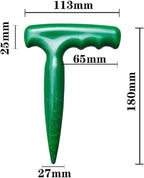 esowemsn 2pcs Plastic Handheld Transplanting Widger Planting Tools Sow Dibbler Soil Digger Hole Punch Garden Supplies Sowing Seeds Transplanting Vegetable Loose Soil