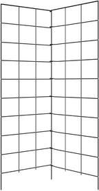Gardener's Supply Company Two Panel Folding Trellis | Sturdy & Tall Metal Frame for Outdoor Garden Plant Support Climbing Flowers and Vegetables | 35-1/2"W x 58" H