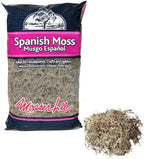 Mosser Lee Spanish Moss – Natural Decorative Moss for Houseplants, Soil Cover, Crafts, Terrariums & Floral Arrangements - 400 Cubic Inches (Approx 9oz)