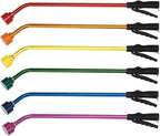 Dramm Touch-N-Flow Rain Wand – 30” Long, Red – Full Watering Flow with Trigger-Style Shut-Off Valve & Lock – High-Flow, Gentle Spray for Gardens, Hanging Baskets & Flowerbeds