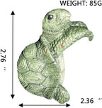 Turtle Flower Pot Hugger, Funny Pot Huggers for Planters, Resin Flower Pot Huggers, Climbing Turtle Statue Planter Pot Decorations for Home Garden Fence Patio Lawn Yard
