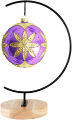 CXLE 11 Inch Ornament Display Stand, Black Ornament Hanger Stand for Hanging Glass Globe, Air Plant Terrarium, Christmas Ornament, Witch Ball, Home Office Wedding Decoration