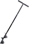 Post Hole Digger Manual 6" x 41" Garden Auger Spiral Drill with T Shaped Handle for Digging Planting Bulb Bedding