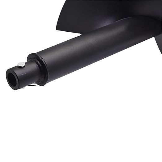 10-in Earth Auger Drill Bit, Garden Plant Flower Auger Rapid Planter Compatible Gas Powered Post Fence Hole Digger with 3/4 Shaft