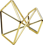 Geometric Air Plant Holder Airplants Rack Metal Plants Stand Planter Shelves Himmeli Living Decor Tillandsia Pot Containers (Gold 3pcs)