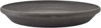 PSW Pot Collection AP30DC 12-inch Plastic/Stone/Wood Composite Plant Saucer Drip Tray – No Drainage Hole (Drillable), Indoor/Outer Water Tray, Dark Charcoal