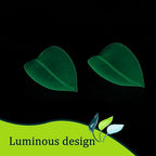 3 Pcs Leaf Plant Watering Funnel, Insert Leaf-Shaped Plant Water Funnel, Indoor & Outdoor Flower Plant Watering Devices Leaf for Houseplant Irrigation Drip (3 Colors) (3)