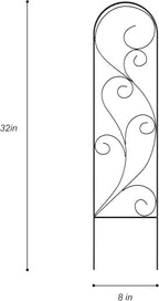Zhongma 4 Pack 32" Metal Plant Trellis for Potted Plants Climbing,Indoor and Outdoor Fence Plant Support Trellis for Flower and Vagetable