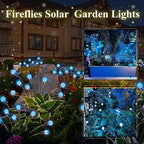 Albelt 6-Pack Solar Outdoor Lights for Garden Decorations, 48 LED Super Bright Firefly Light (Sway by Wind), New Upgraded Solar Lights Outside Waterproof for Outside Pathway Patio Yard Porch (Blue)