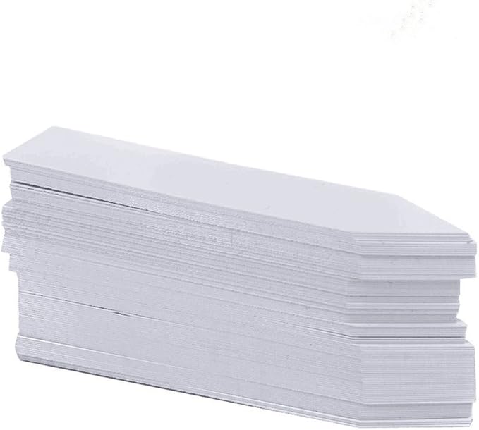 KINGLAKE Large Plant Labels,Plastic Plant Tags 7.8 Inch,100 Pcs Nursery Garden Labels Plants Markers for Outdoor Garden Waterproof,Plants Name Tags White with Marking Pen