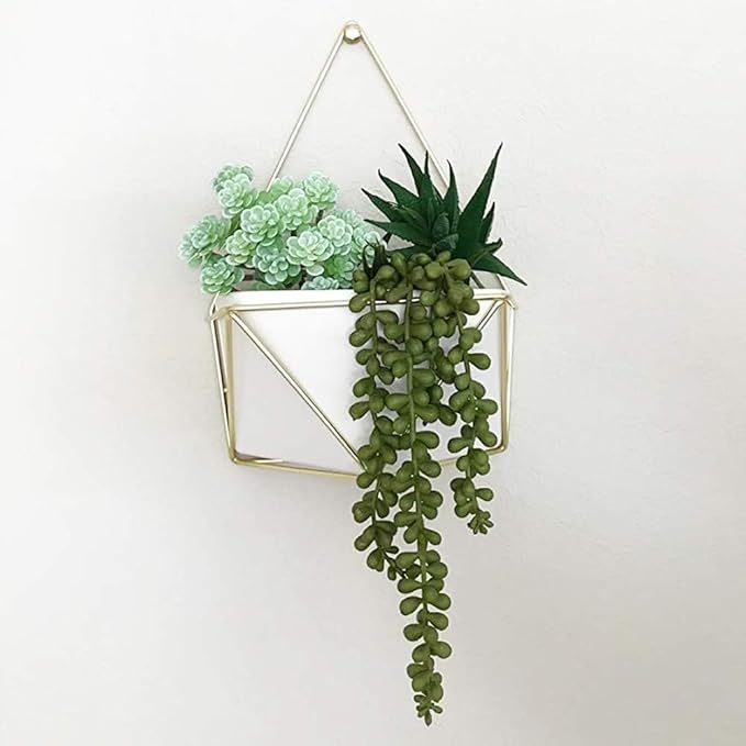 6pcs Artificial Fake String of Pearls Plant Faux Fake Hanging Succulents Plants (6, Green)